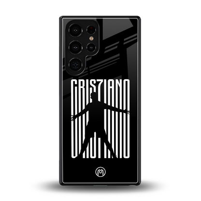cristiano back phone cover | glass case for samsung galaxy s25 ultra