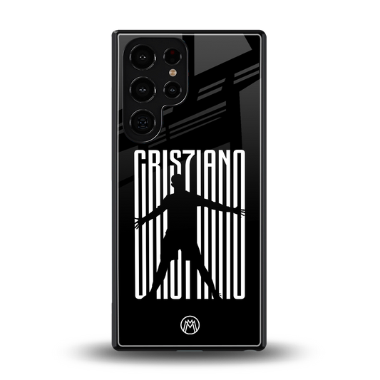 cristiano back phone cover | glass case for samsung galaxy s25 ultra