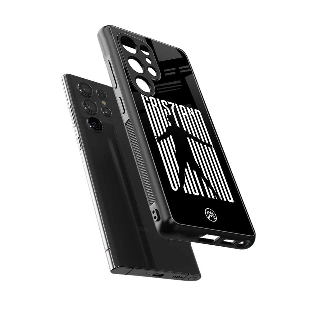 cristiano back phone cover | glass case for samsung galaxy s25 ultra