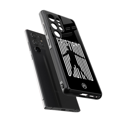 cristiano back phone cover | glass case for samsung galaxy s25 ultra