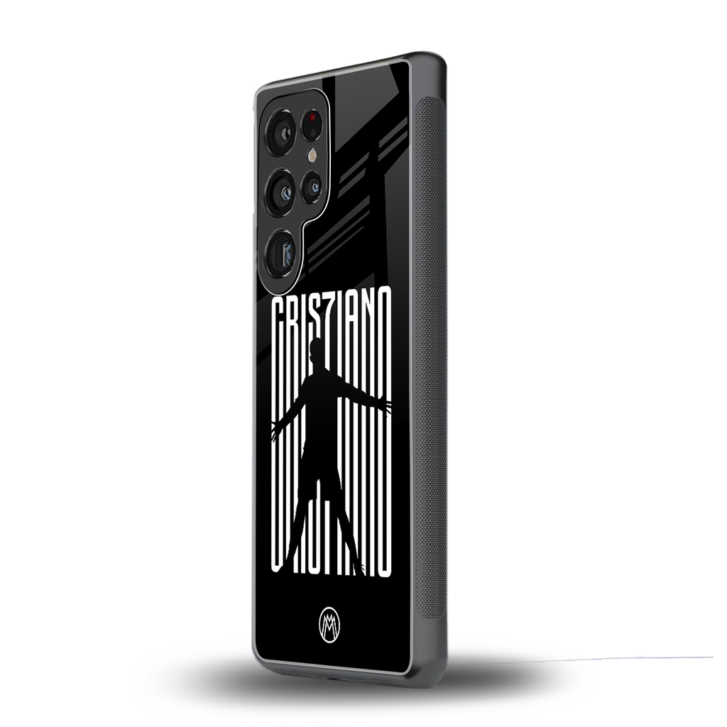 cristiano back phone cover | glass case for samsung galaxy s25 ultra