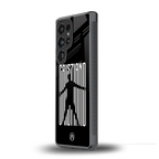 cristiano back phone cover | glass case for samsung galaxy s25 ultra