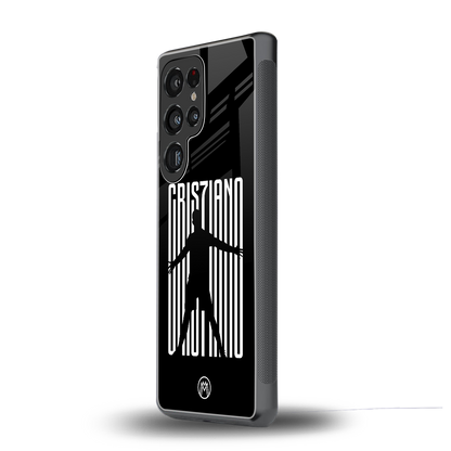 cristiano back phone cover | glass case for samsung galaxy s25 ultra