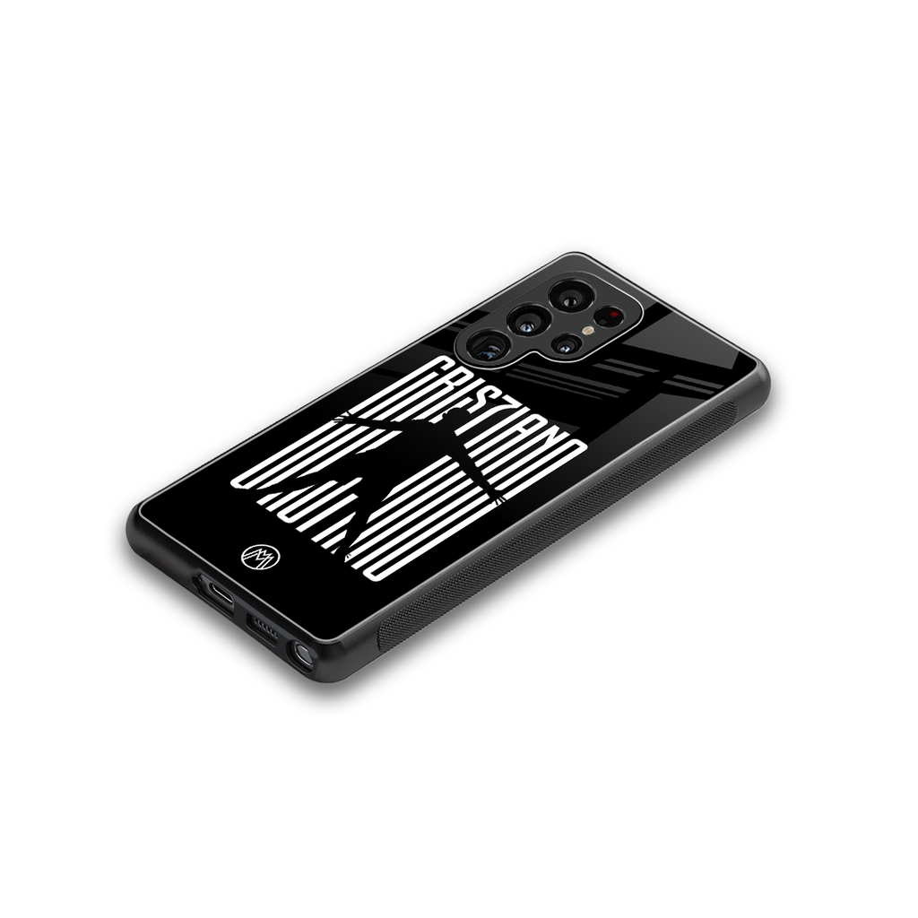 cristiano back phone cover | glass case for samsung galaxy s25 ultra