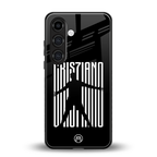 cristiano back phone cover | glass case for samsung galaxy s25