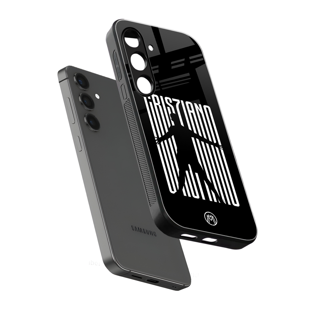 cristiano back phone cover | glass case for samsung galaxy s24
