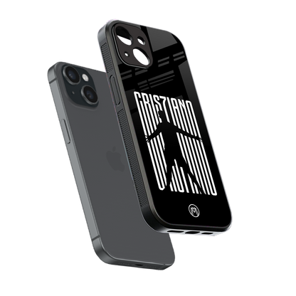 cristiano back phone cover | glass case for iphone 15