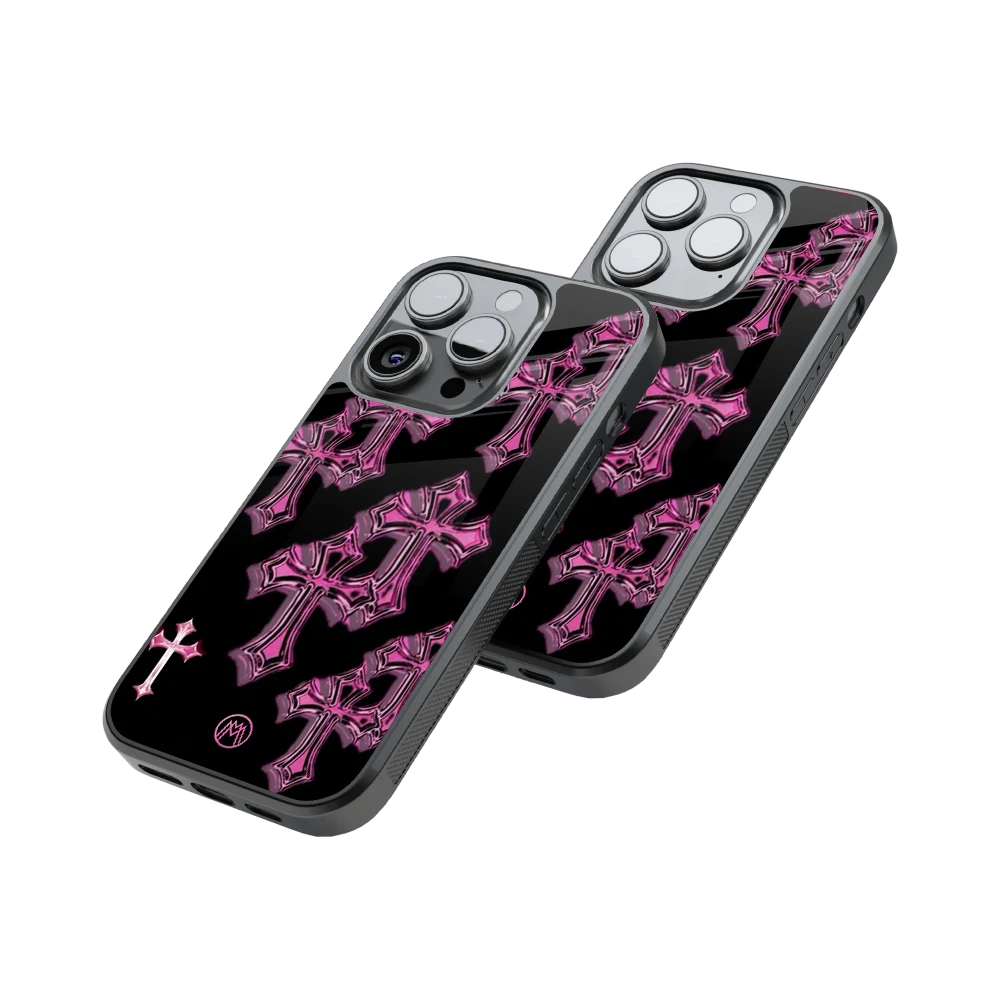 Protective Glass Back Phone Case Compatible with iPhone, Samsung, OnePlus, Pixel & More