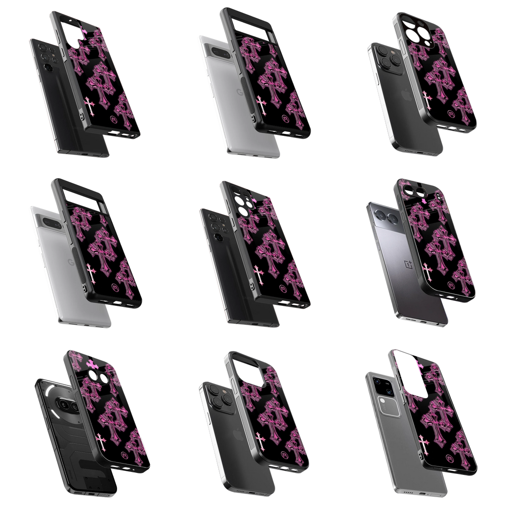 Durable Glass Back Mobile Case for iPhone, Samsung, OnePlus, Google Pixel, Redmi, Vivo, Oppo