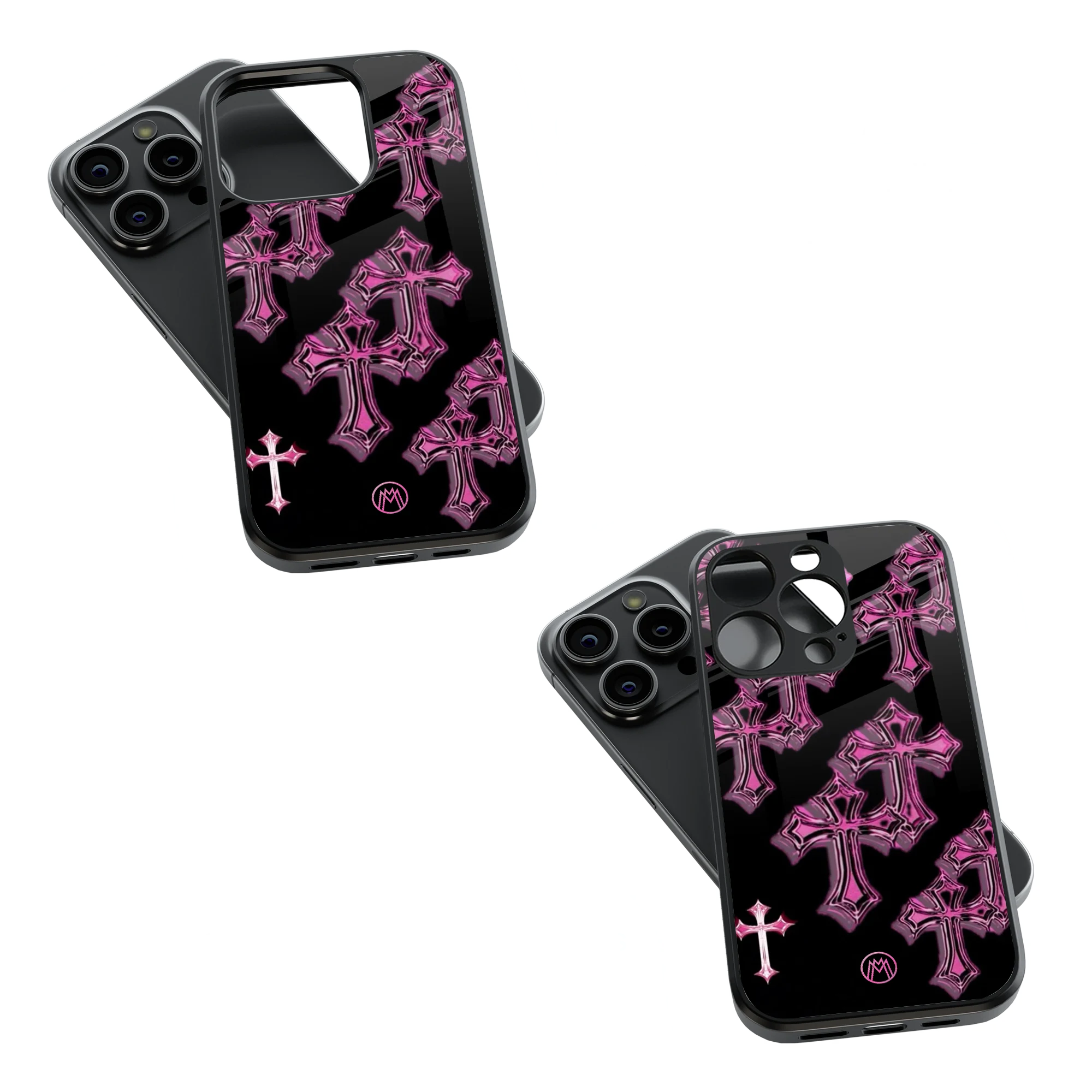 Trendy Glass Back Mobile Case for iPhone, Samsung, Redmi, OnePlus, Google Pixel, Motorola
