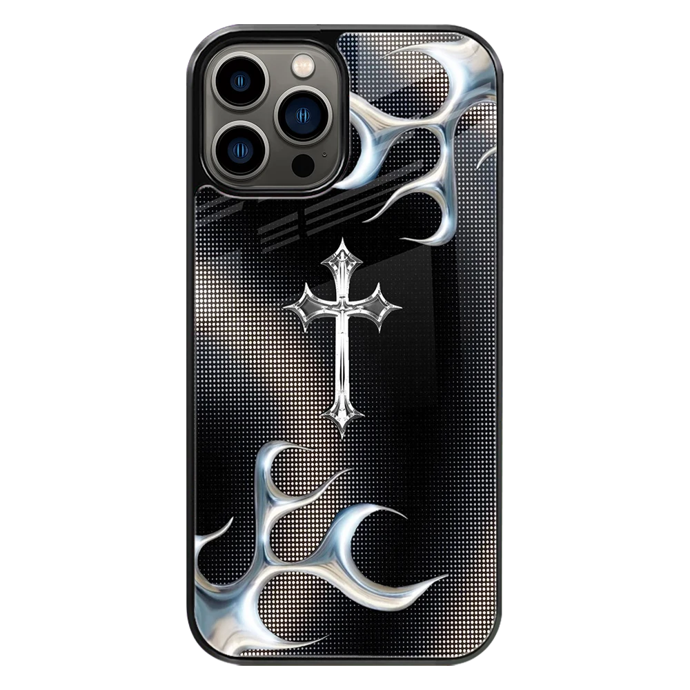 Premium Glass Back Mobile Phone Cover for iPhone, Samsung, OnePlus, Google Pixel, Redmi, Oppo, Vivo & Realme