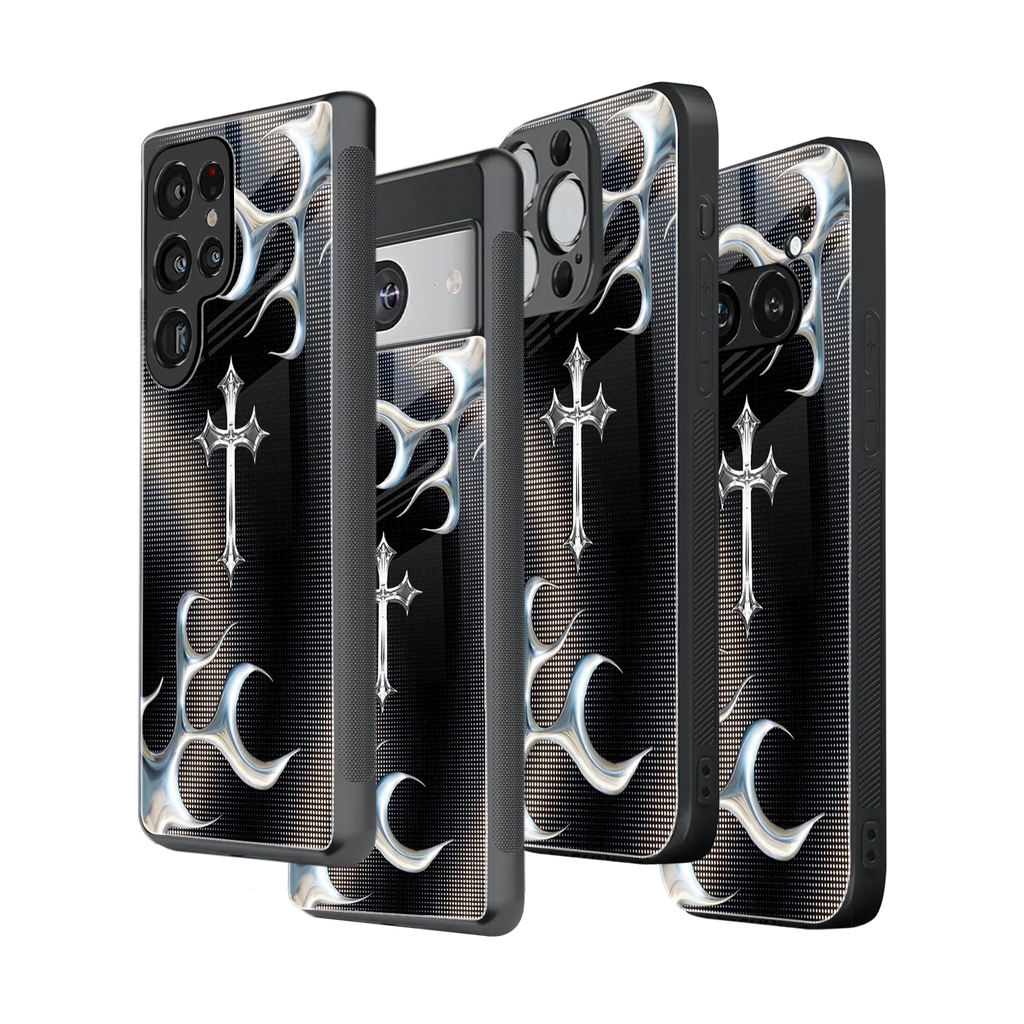 Stylish Glass Back Case for All Smartphones iPhone, Samsung, OnePlus, Pixel, Redmi, Oppo, Vivo, Motorola