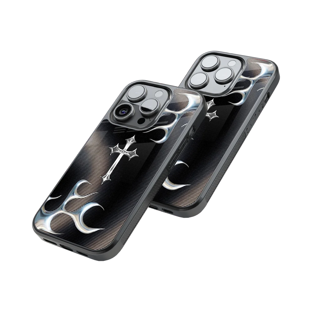 Protective Glass Back Phone Case Compatible with iPhone, Samsung, OnePlus, Pixel & More