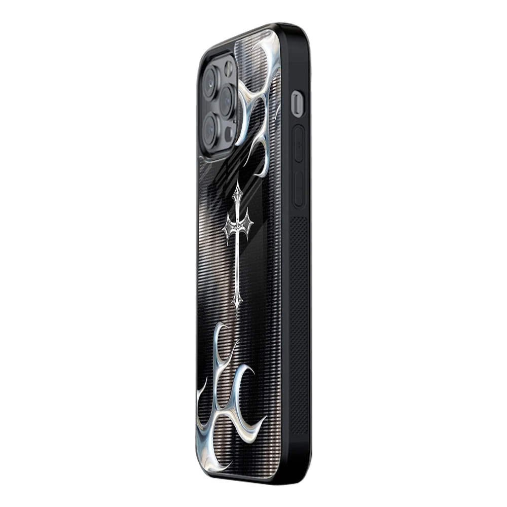 Slim Glass Back Phone Case for Multiple Brands iPhone, Samsung, Redmi, OnePlus, Oppo, Vivo