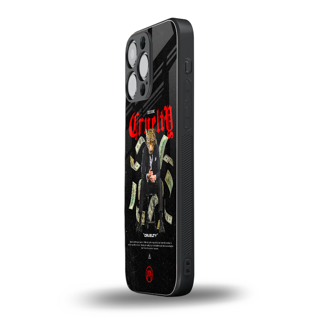 cruelty back phone cover | glass case for iphone 13 pro max