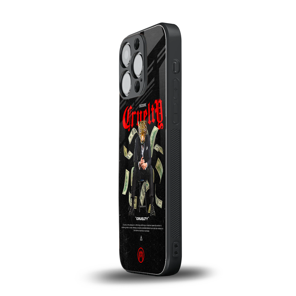 cruelty back phone cover | glass case for iphone 13 pro