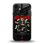 cruelty back phone cover | glass case for iphone 16 plus