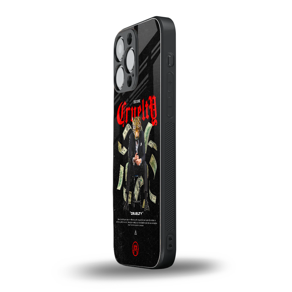 cruelty back phone cover | glass case for iphone 16 pro max
