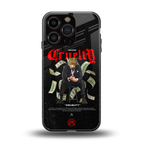 cruelty back phone cover | glass case for iphone 16 pro