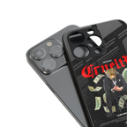 cruelty back phone cover | glass case for iphone 15