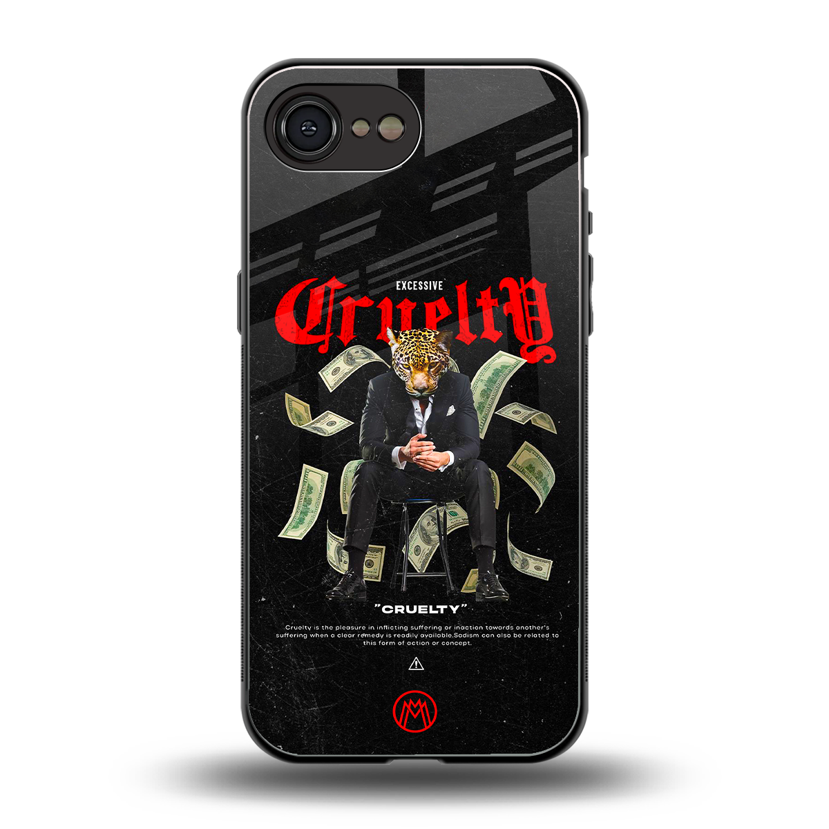 cruelty back phone cover | glass case for iphone 16e