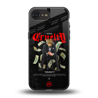 cruelty back phone cover | glass case for iphone 16e