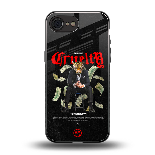 cruelty back phone cover | glass case for iphone 16e