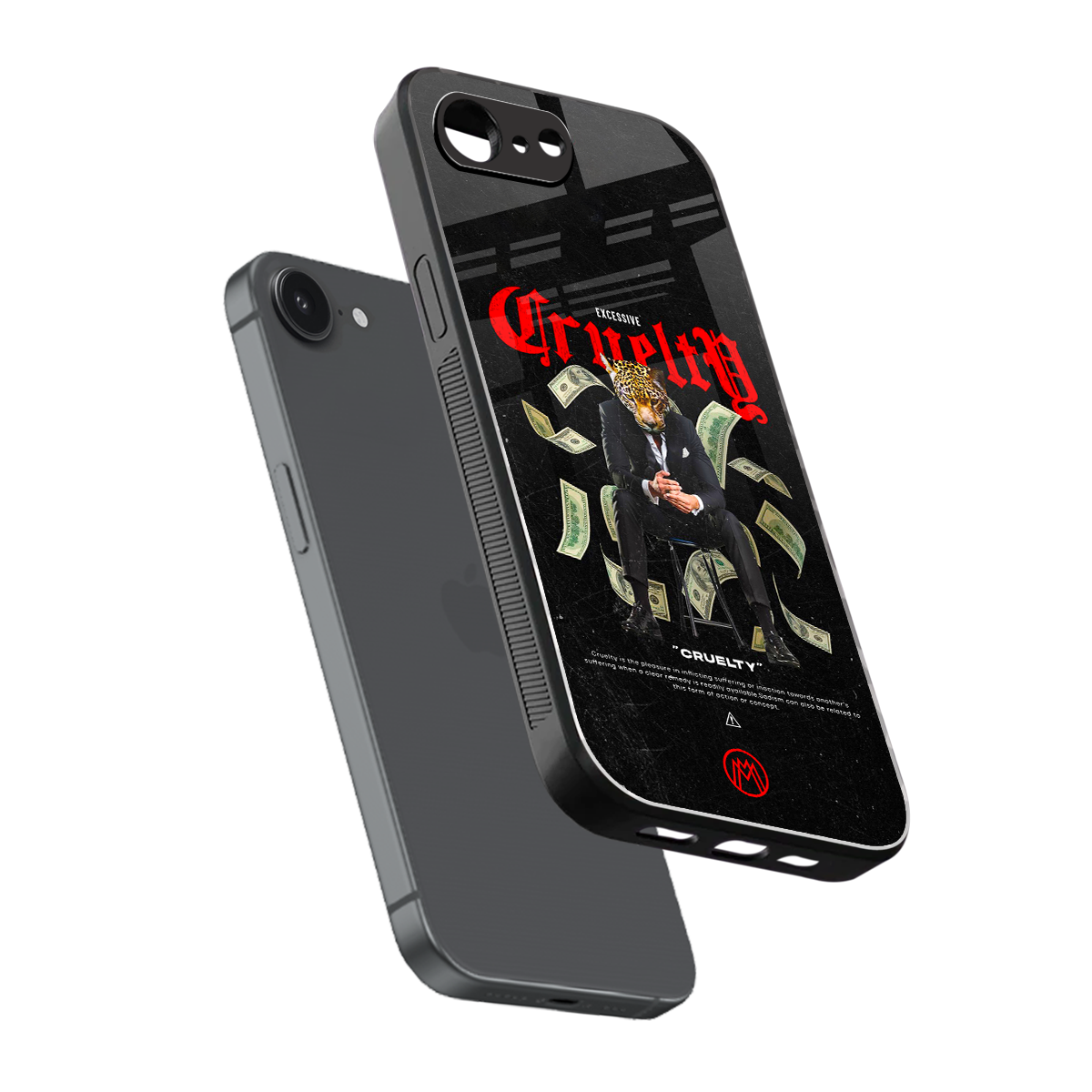 cruelty back phone cover | glass case for iphone 16e
