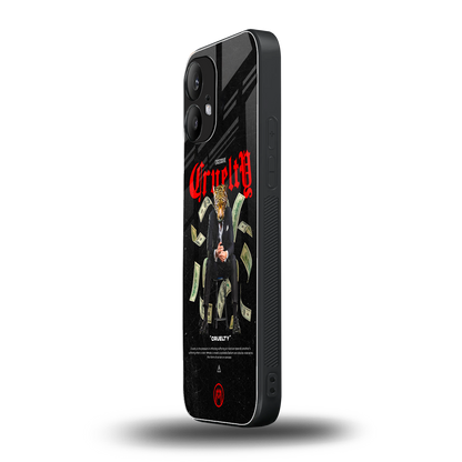 cruelty back phone cover | glass case for nothing phone 2