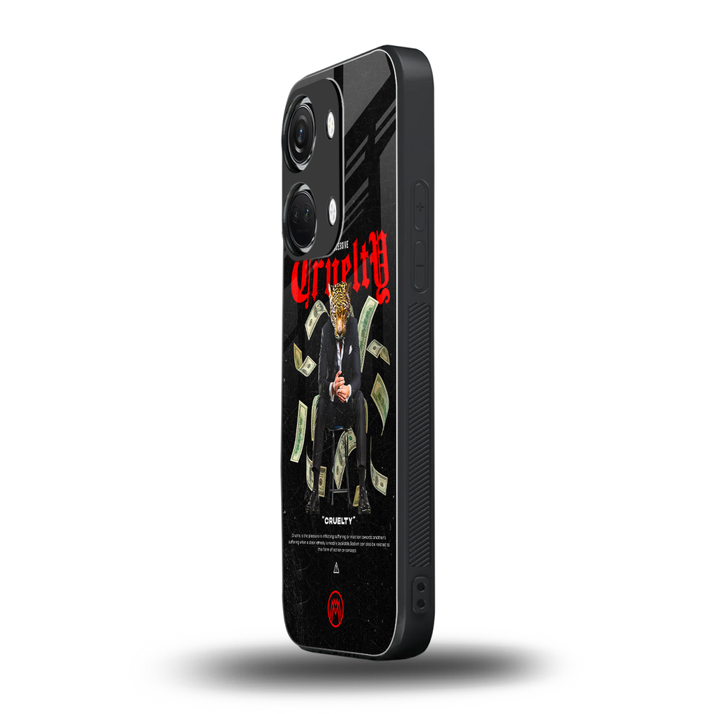 cruelty back phone cover | glass case for oneplus nord 3
