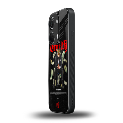 cruelty back phone cover | glass case for oneplus nord 3