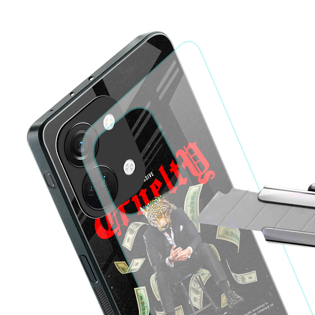 cruelty back phone cover | glass case for oneplus nord 3