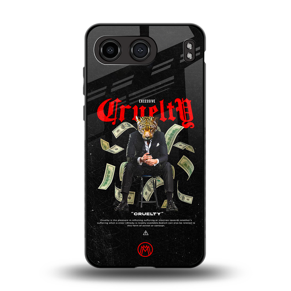 cruelty back phone cover | glass case for oneplus nord 4