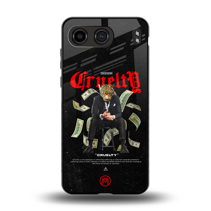 cruelty back phone cover | glass case for oneplus nord 4