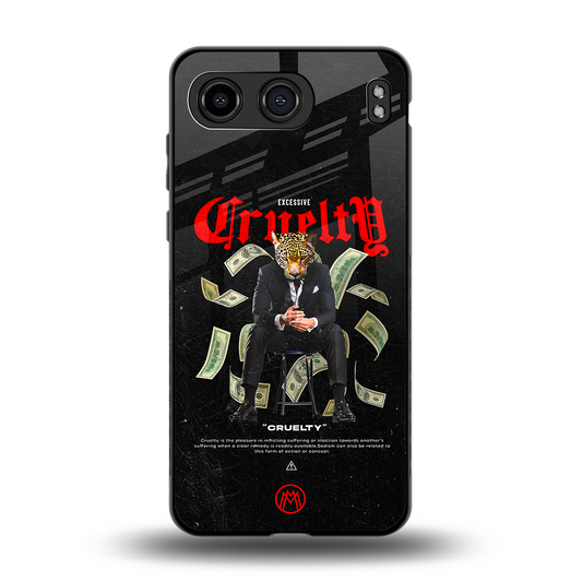 cruelty back phone cover | glass case for oneplus nord 4
