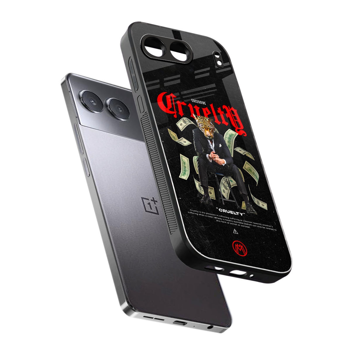 cruelty back phone cover | glass case for oneplus nord 4