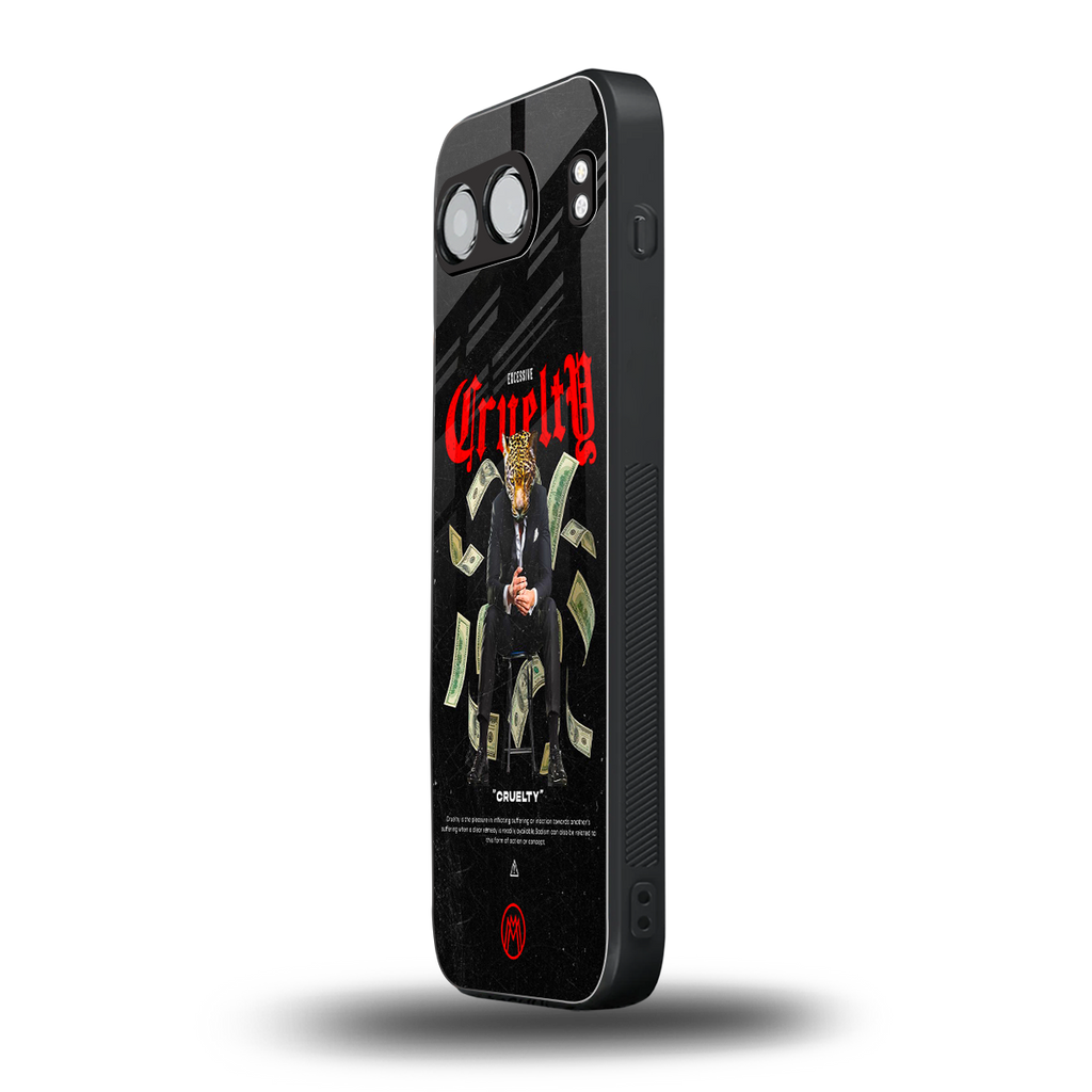 cruelty back phone cover | glass case for oneplus nord 4