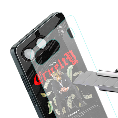cruelty back phone cover | glass case for oneplus nord 4