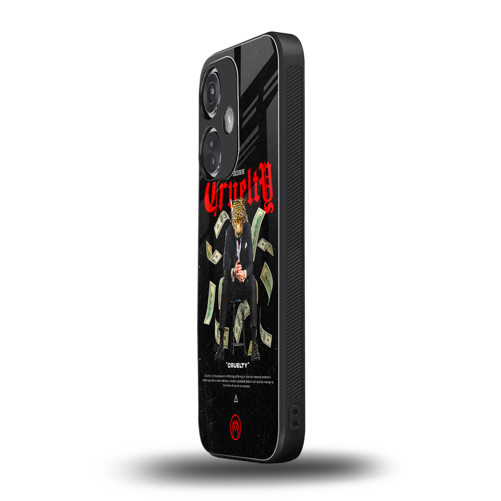 cruelty back phone cover | glass case for oneplus nord ce 3