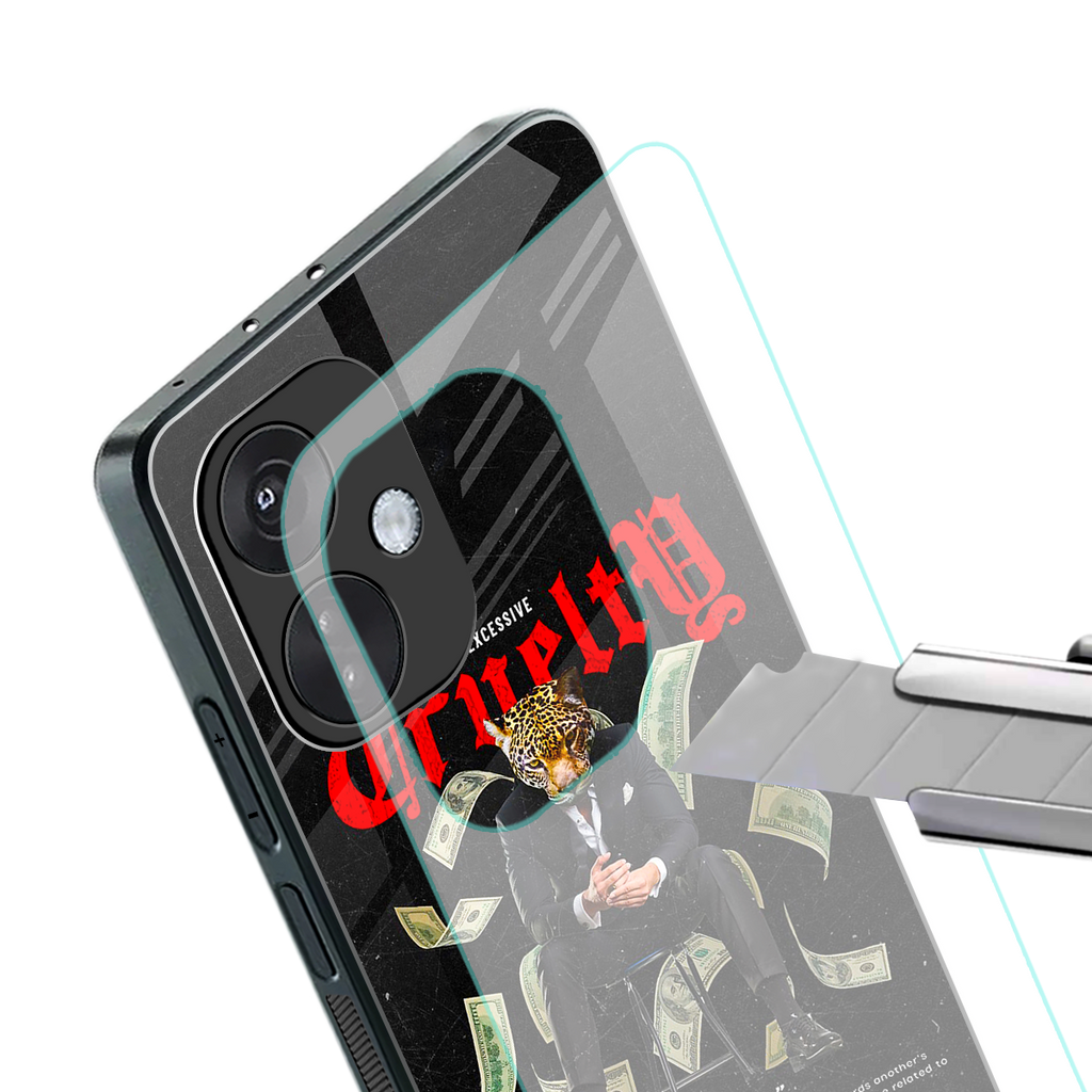 cruelty back phone cover | glass case for oneplus nord ce 3