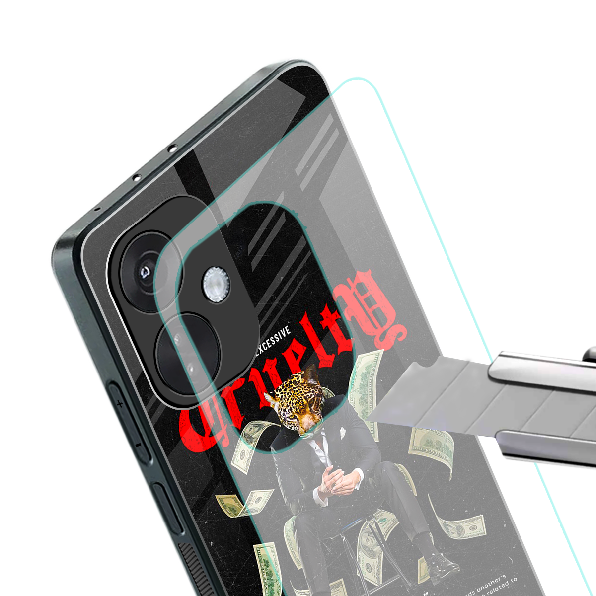 cruelty back phone cover | glass case for oneplus nord ce 3