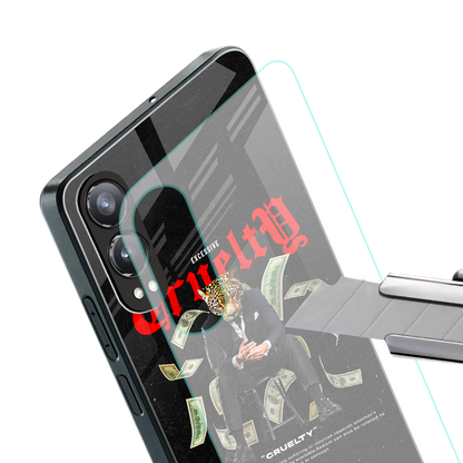 cruelty back phone cover | glass case for oneplus nord ce 4 lite