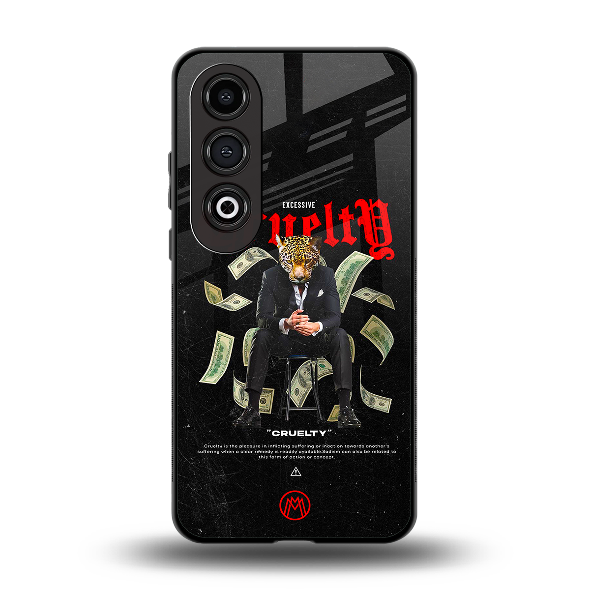 cruelty back phone cover | glass case for oneplus nord ce 4