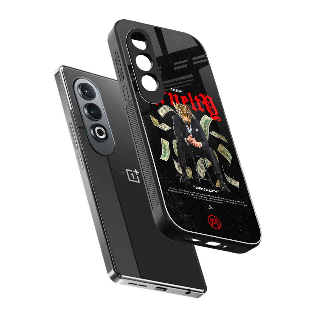 cruelty back phone cover | glass case for oneplus nord ce 4