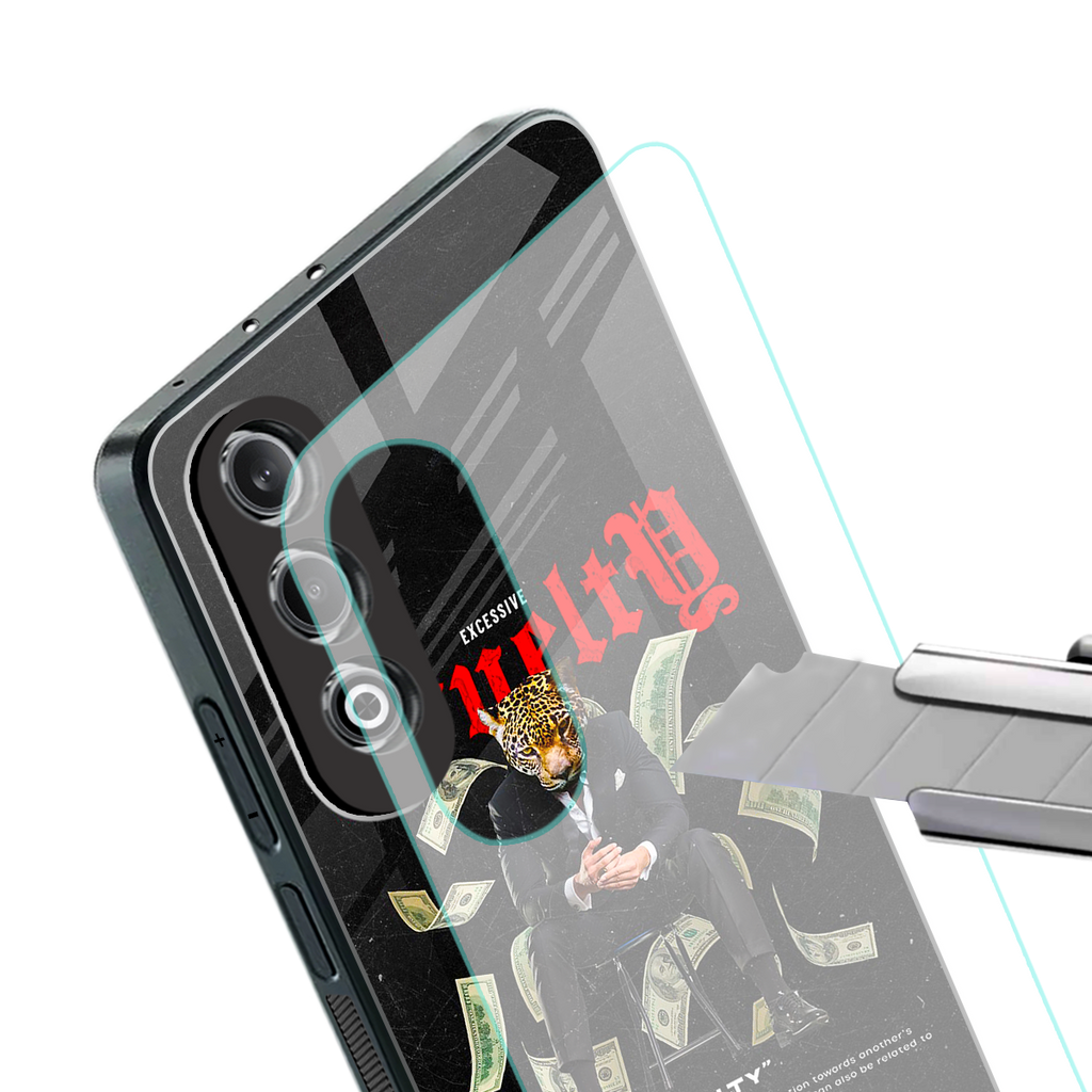cruelty back phone cover | glass case for oneplus nord ce 4