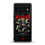 cruelty back phone cover | glass case for google pixel 6 pro