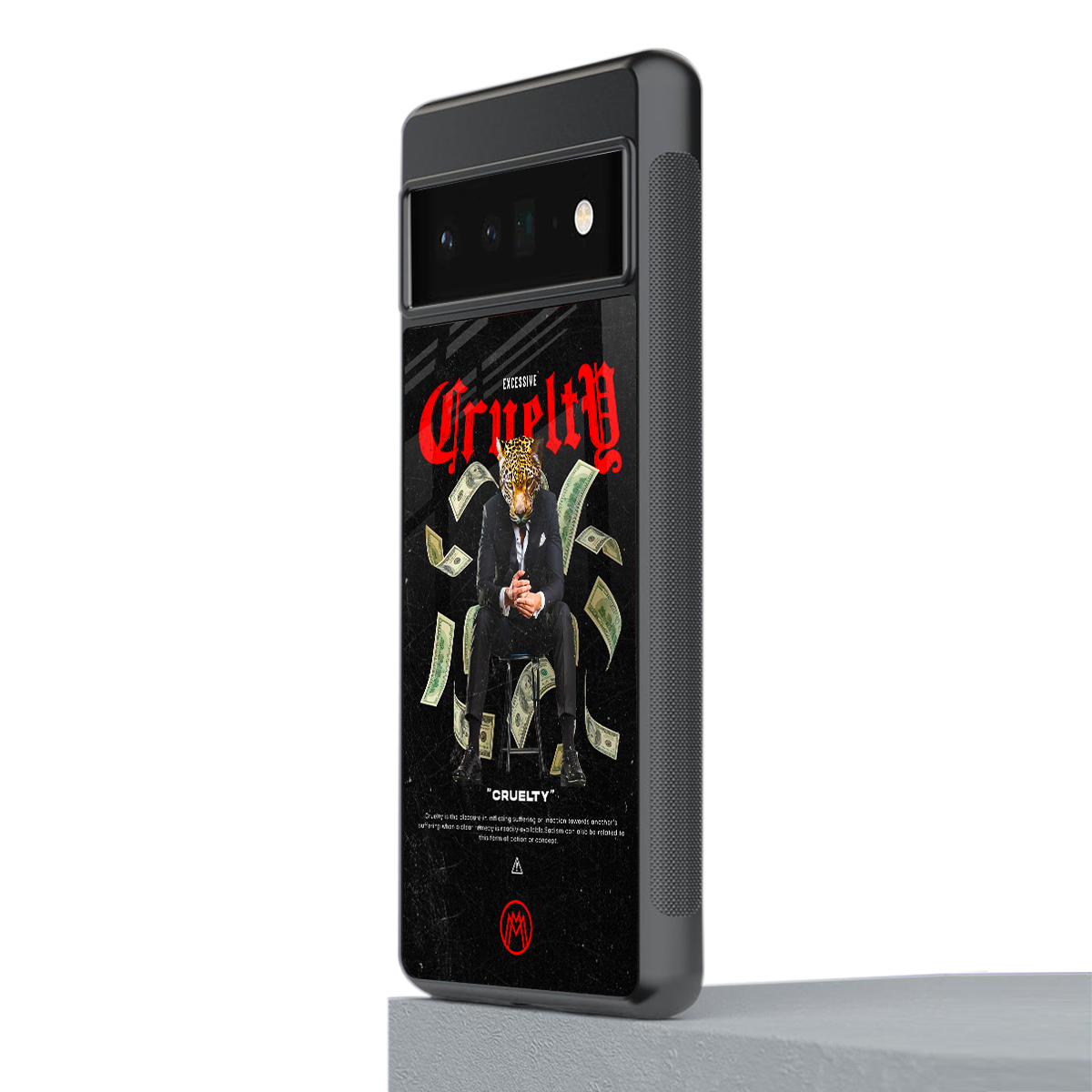 cruelty back phone cover | glass case for google pixel 6 pro