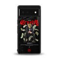 cruelty back phone cover | glass case for google pixel 6