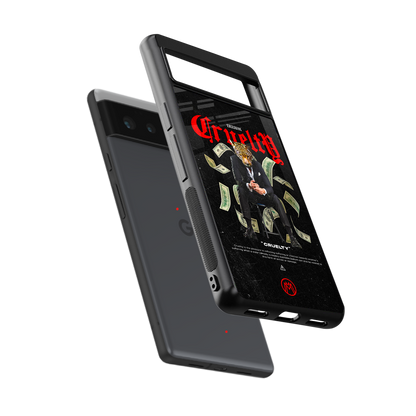 cruelty back phone cover | glass case for Google Pixel 6A