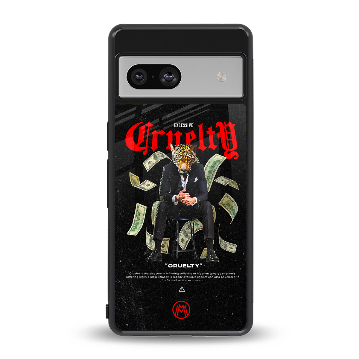 cruelty back phone cover | glass case for Google Pixel 7